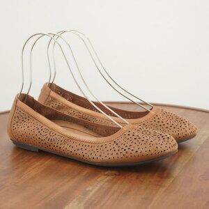 Vionic Brown Perforated Flats